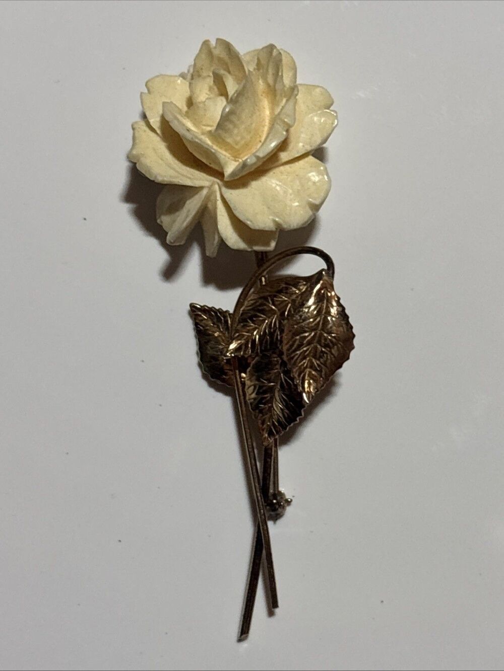 Vintage Winard 12k Gold Filled  Rose Flower Brooch Pin
